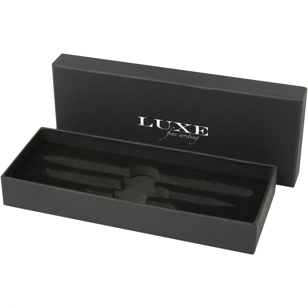 Logo trade corporate gift photo of: Tactical Dark duo pen gift box